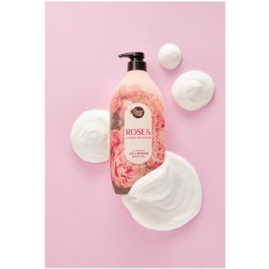 Shower mate Flower Perfume沐浴露 沐浴乳 玫瑰&櫻花香 900g 1個【韓國熱銷沐浴乳】-細節圖2