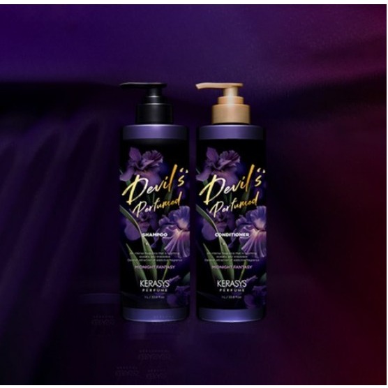 KERASYS 可瑞絲 香氛洗髮精 華麗麝香 1L+潤髮乳1L 1套 午夜幻想香氛洗髮精 1L+護髮乳 1L 1組-細節圖3