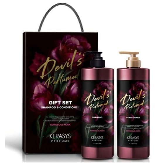 KERASYS 可瑞絲 香氛洗髮精 華麗麝香 1L+潤髮乳1L 1套 午夜幻想香氛洗髮精 1L+護髮乳 1L 1組-規格圖6