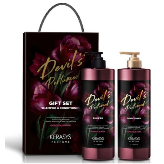 KERASYS 可瑞絲 香氛洗髮精 華麗麝香 1L+潤髮乳1L 1套 午夜幻想香氛洗髮精 1L+護髮乳 1L 1組-規格圖6