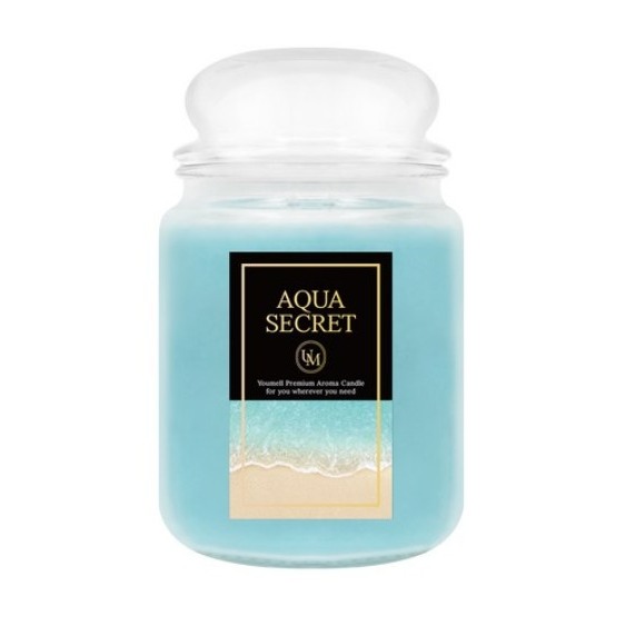 Youmell 香氛蠟燭 580g 水之秘密 治癒芬多精 法國薰衣草 蜜桃棉花 肉桂香茅 1罐-規格圖4