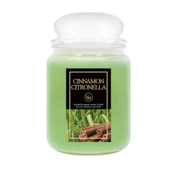 Youmell 香氛蠟燭 580g 水之秘密 治癒芬多精 法國薰衣草 蜜桃棉花 肉桂香茅 1罐-規格圖4