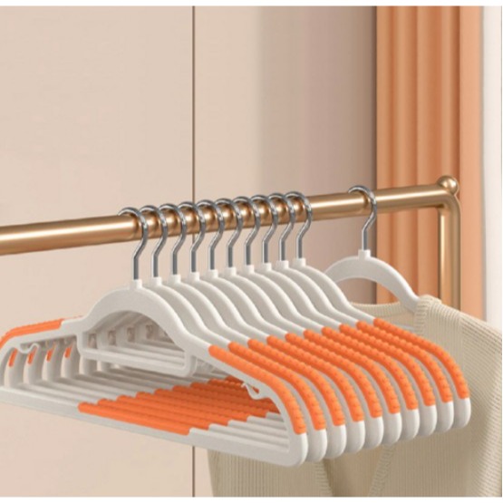 小麥購物 肩部防滑衣架 一般 橘色 藍色 黑色 灰色 40支/組-規格圖9