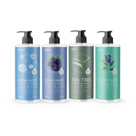 GREEN 綠的 水感抗菌沐浴露 黑醋栗 鼠尾草 清新海洋 茶樹 1L 1瓶 #沐浴乳 ｜超取限重4瓶｜-細節圖2