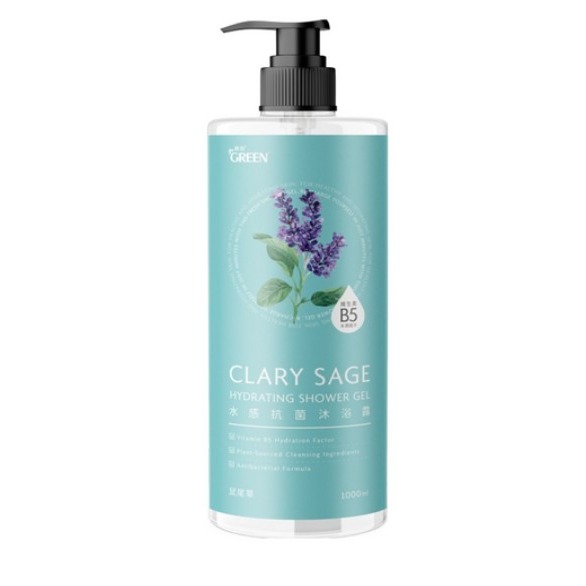 GREEN 綠的 水感抗菌沐浴露 黑醋栗 鼠尾草 清新海洋 茶樹 1L 1瓶 #沐浴乳 ｜超取限重4瓶｜-規格圖6