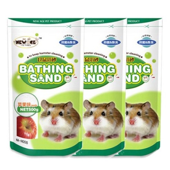 New Age 倉鼠沐浴砂 蘋果香 500g 1kg 1入 #鼠沙 #鼠砂 #倉鼠沙 #倉鼠砂 #沐浴沙-細節圖2