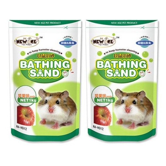 New Age 倉鼠沐浴砂 蘋果香 500g 1kg 1入 #鼠沙 #鼠砂 #倉鼠沙 #倉鼠砂 #沐浴沙-細節圖3