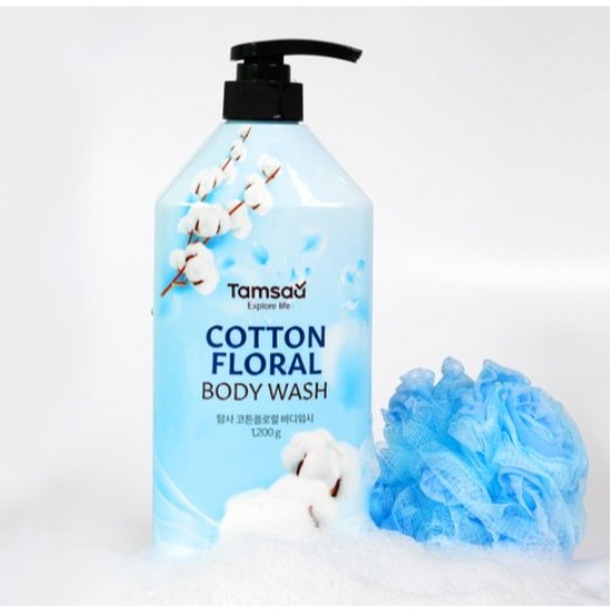 Tamsaa 溫和沐浴乳 棉花香 1.2kg 1瓶 ｜超取上限4瓶｜-細節圖3
