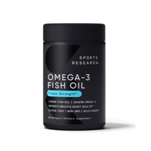 SPORTS RESEARCH 阿拉斯加鱈魚Omega-3魚油三倍增強軟膠囊 180顆 x 1罐-規格圖3