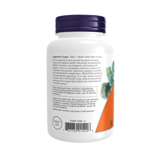 NOW Foods 鋅錠 50mg 250顆 1罐-細節圖3