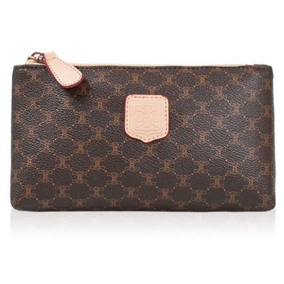 【韓國品牌】CCREANG 皮革 Combi 奢華化妝包 S600 棕色 淺褐色 象牙色-細節圖2