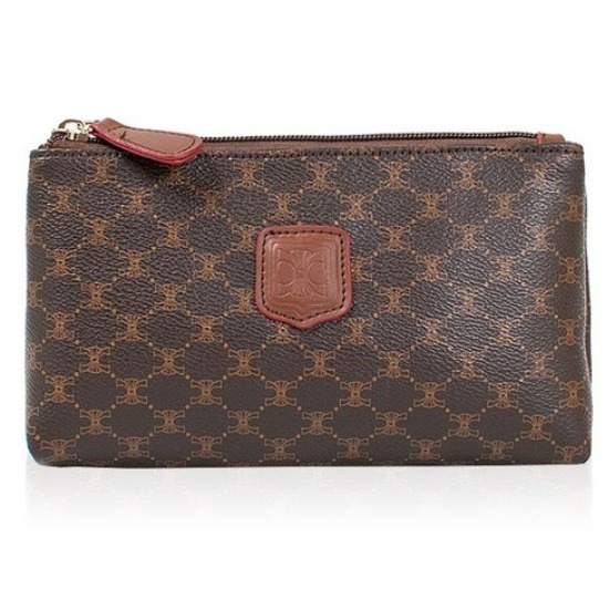 【韓國品牌】CCREANG 皮革 Combi 奢華化妝包 S600 棕色 淺褐色 象牙色-規格圖8