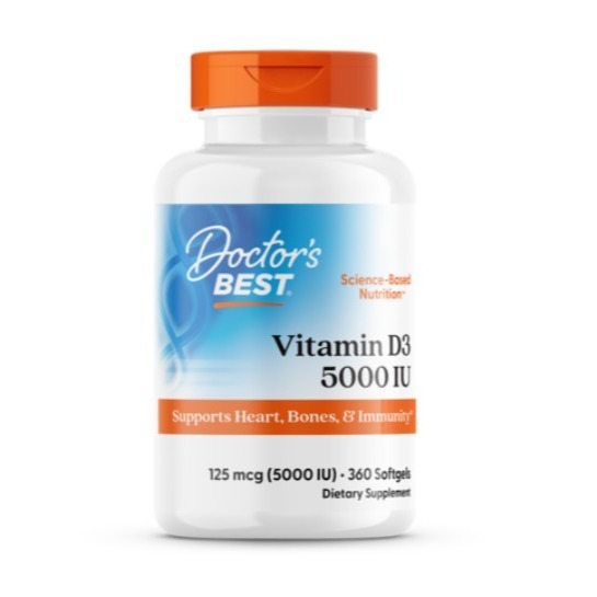 Doctor＇s BEST 維他命D3軟膠囊 5000IU 720顆 1罐-規格圖4