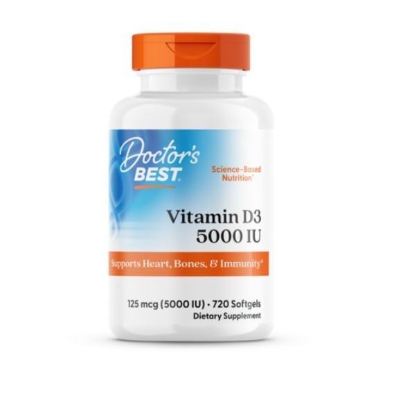 Doctor＇s BEST 維他命D3軟膠囊 5000IU 720顆 1罐-規格圖4