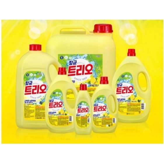 Trio 蔬果碗盤洗潔精 檸檬香 4.2kg 1瓶 #洗碗精 #清潔劑 ｜超取上限1瓶｜-細節圖2