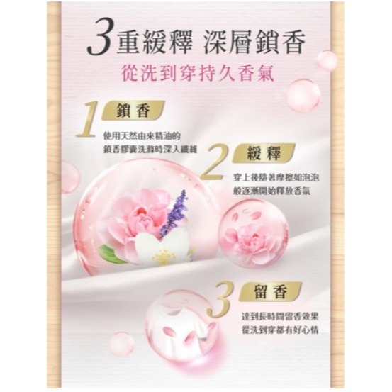 Lenor 蘭諾 日本原裝進口 衣物芳香豆 神秘玫瑰香 420ml 1瓶-細節圖6