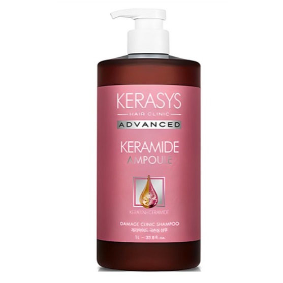 KERASYS 可瑞絲 受損髮質修護洗髮精 護髮乳 大容量 深層滋養 告別毛躁 展現健康光澤 1L 1瓶-規格圖5