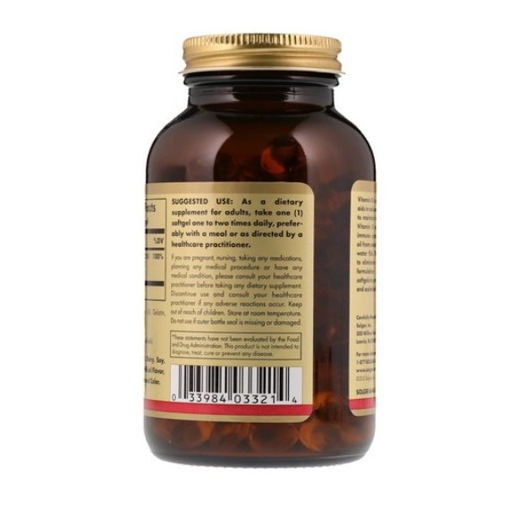 SOLGAR 維他命D3膽鈣化醇膠囊 400lU 250顆 1罐-細節圖4