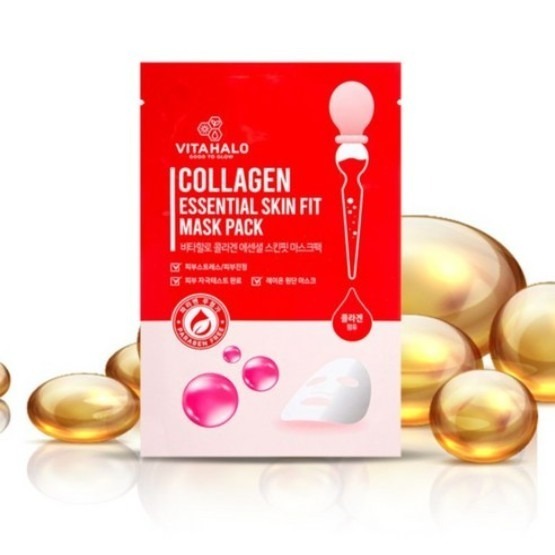 VITAHALO 膠原蛋白精華面膜 深層滋潤 蘆薈提取物 50片 1盒-細節圖3