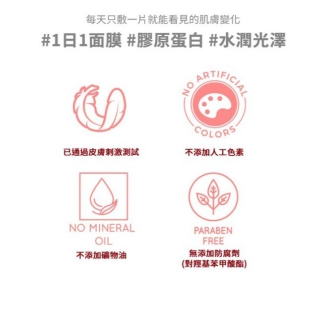 VITAHALO 膠原蛋白精華面膜 深層滋潤 蘆薈提取物 50片 1盒-細節圖6