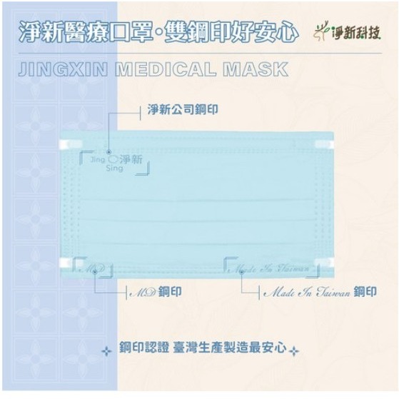 淨新科技 醫療口罩 未滅菌 50片 1盒-細節圖3