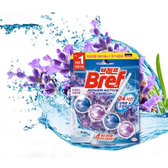 Bref 妙力 Power Active 掛式馬桶芳香清潔球 薰衣草味 50g 1個 #馬桶清潔劑-細節圖2