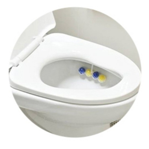Bref 妙力 懸掛式馬桶清潔球 檸檬香氛 6入 300g 1包 #馬桶清潔劑-細節圖3