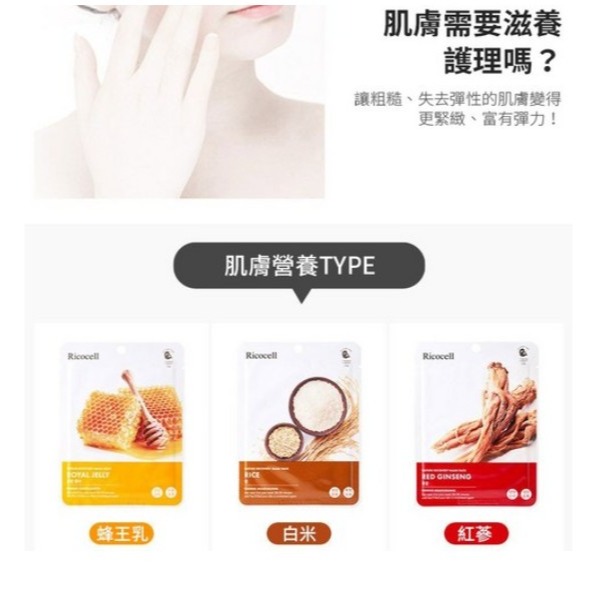 Ricocell 保濕面膜組 23g 100片 1組-細節圖4