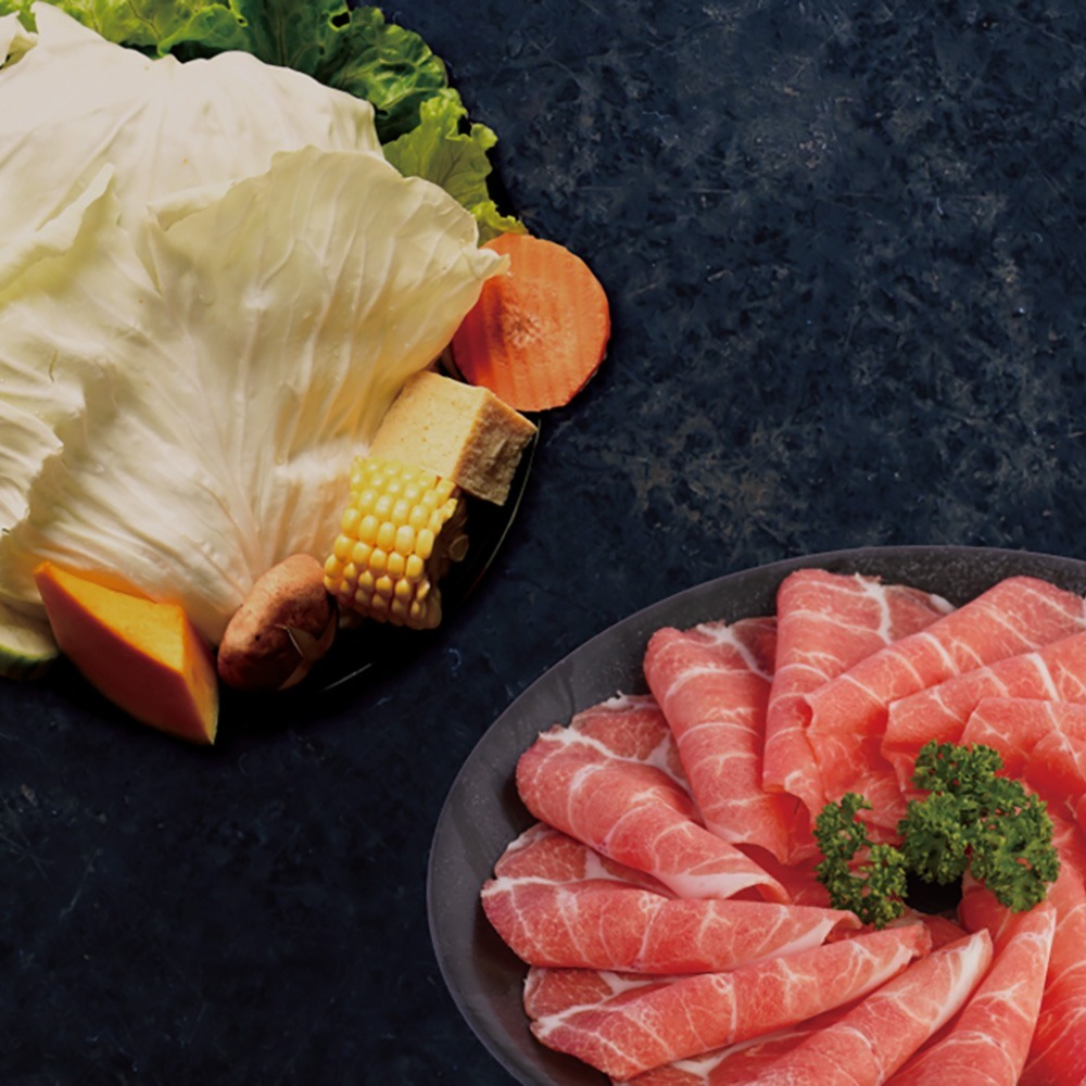 高雄【舞古賀鍋物專賣店】台灣黑毛豬梅花6盎司單人套餐(MO)-細節圖2