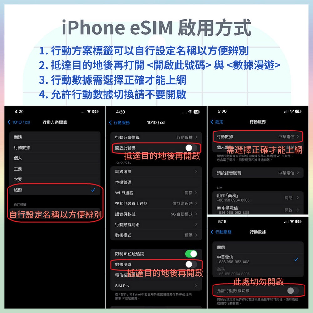 【AOTEX】eSIM香港/澳門4天無限高速網路吃到飽兌換券(MO)-細節圖5