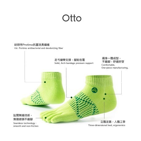 Otto 壓力五趾襪-細節圖3