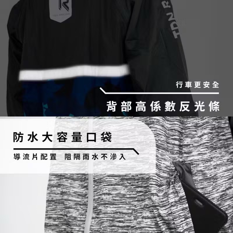 【雙龍牌】飛酷 Aircoat 超輕 速乾 機能 套裝 雨衣 (EP4364-鐵灰)-細節圖6