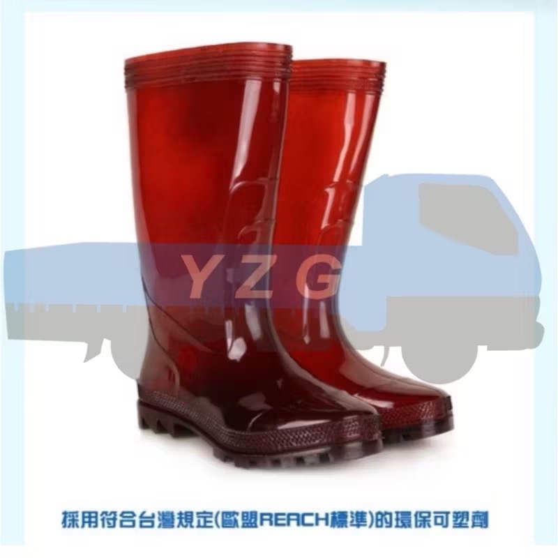 新松鹿-男款 全長 防水靴 防水鞋 雨靴 雨鞋 工作鞋 (茶/10~12)-細節圖4