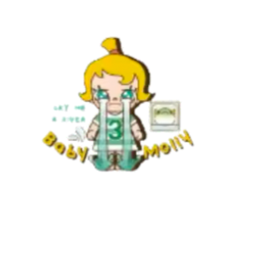 泡泡瑪特Baby molly 當我三歲時壓克力夾子-規格圖2