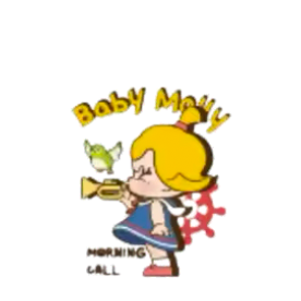 泡泡瑪特Baby molly 當我三歲時壓克力夾子-規格圖2