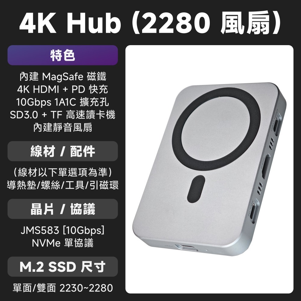 光連科技🪷 多功能 SSD 外接盒 HDMI + PD 100W + USB 3.2 10Gbps 擴充集線器 Hub-規格圖8