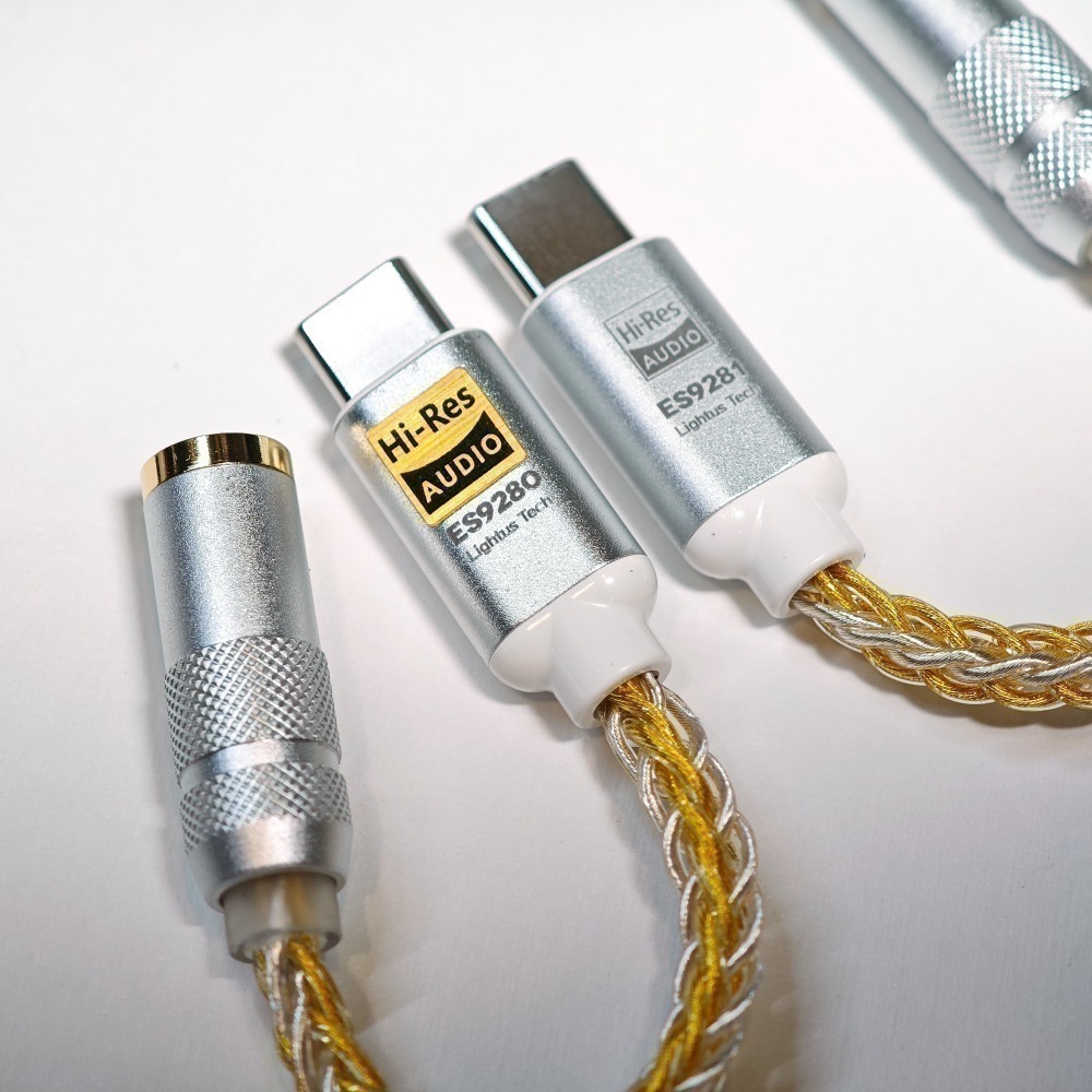 光連科技🪷 Type-C 轉 3.5mm 耳機 ES9280C Pro DAC ES9281 USB C CS4319-細節圖2