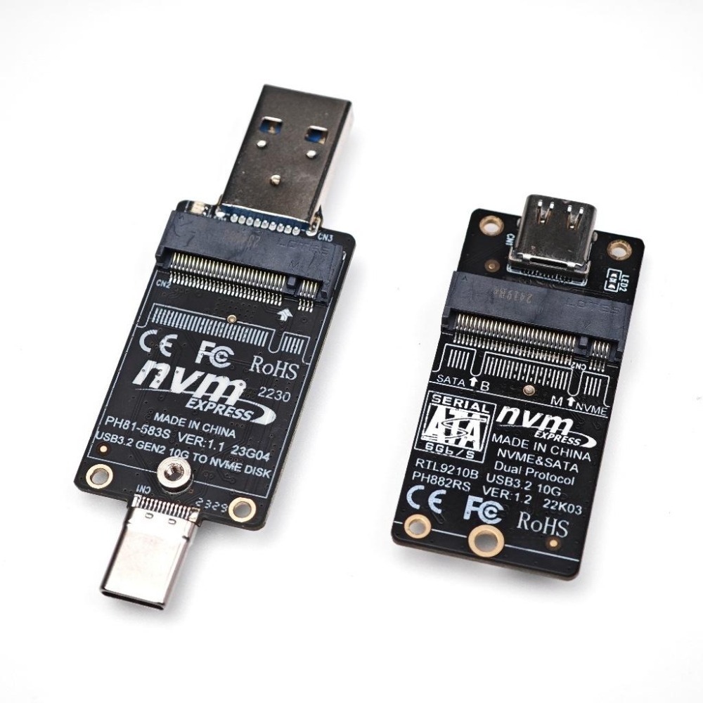 光連科技🪷 M.2 SSD 轉接卡 USB 3.2 雙協議 SATA NVMe 20G 10Gbps RTL9210B-細節圖2