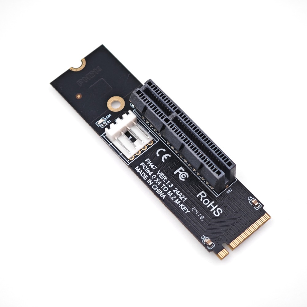 光連科技🪷 M.2 轉 PCIe x4 轉接板 轉接卡 支援 PCIe 4.0 3.0 SATA 供電 外接顯卡 網路-細節圖2