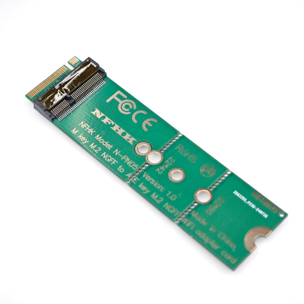 光連科技🪷 M.2 M Key 轉 E Key 轉接板 SSD 固態硬碟 改裝 Wi-Fi 網卡用 A Key 轉接卡-細節圖2