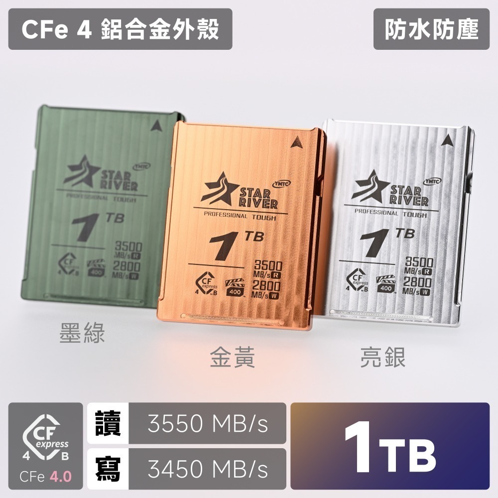 星河⭐ CFexpress 4.0 Type-B 記憶卡 一體化卡 ｜ CFe B CFB Z8 Z9 R5 Z6 可用-規格圖9