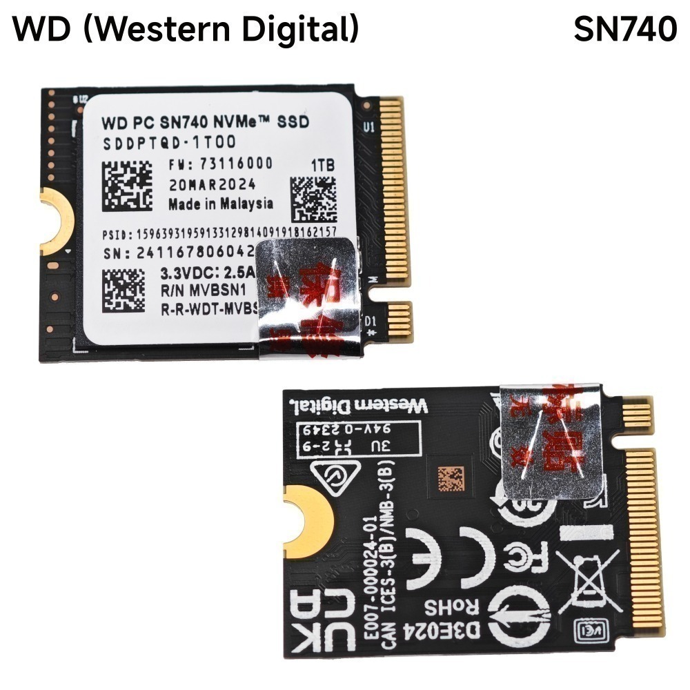 光連科技🪷 WD SN740 1 2TB 免費裝系統 M.2 2230 SSD Steam Deck ROG Ally-細節圖2