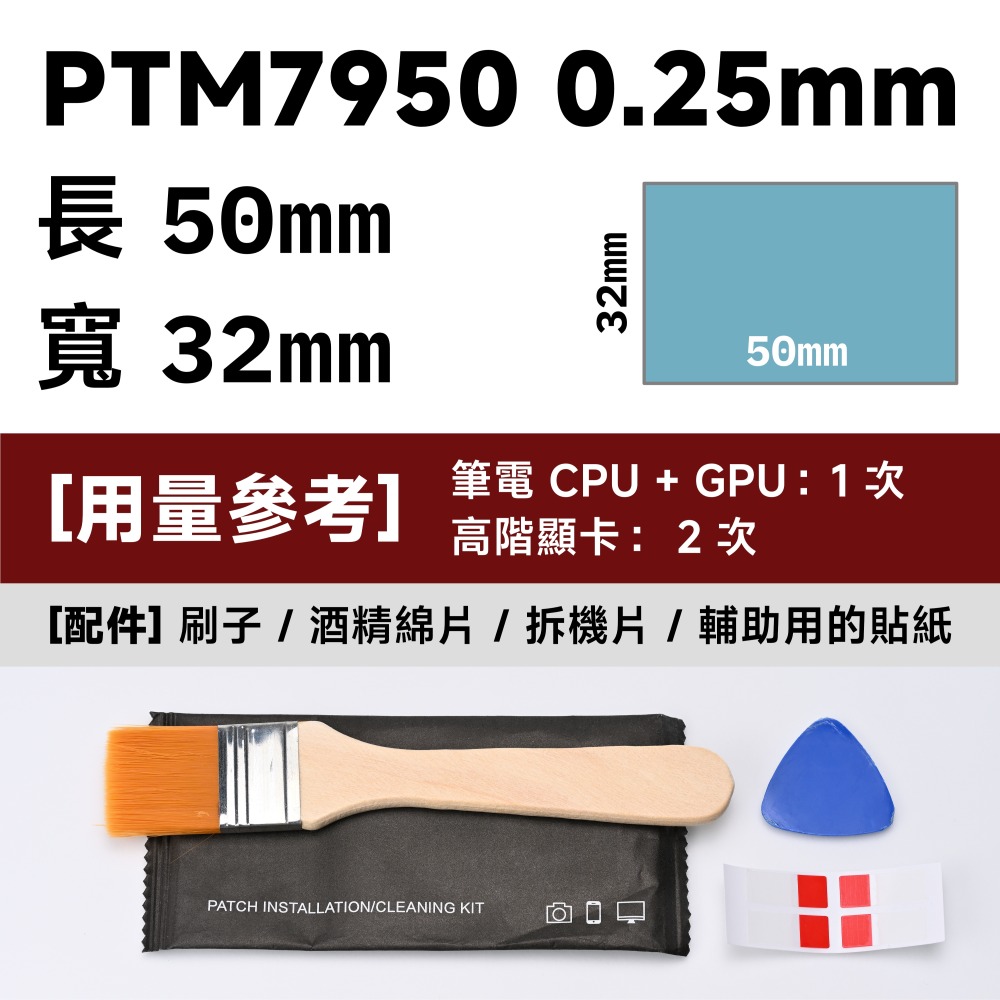 PTM7950｜0.25mm｜50×32