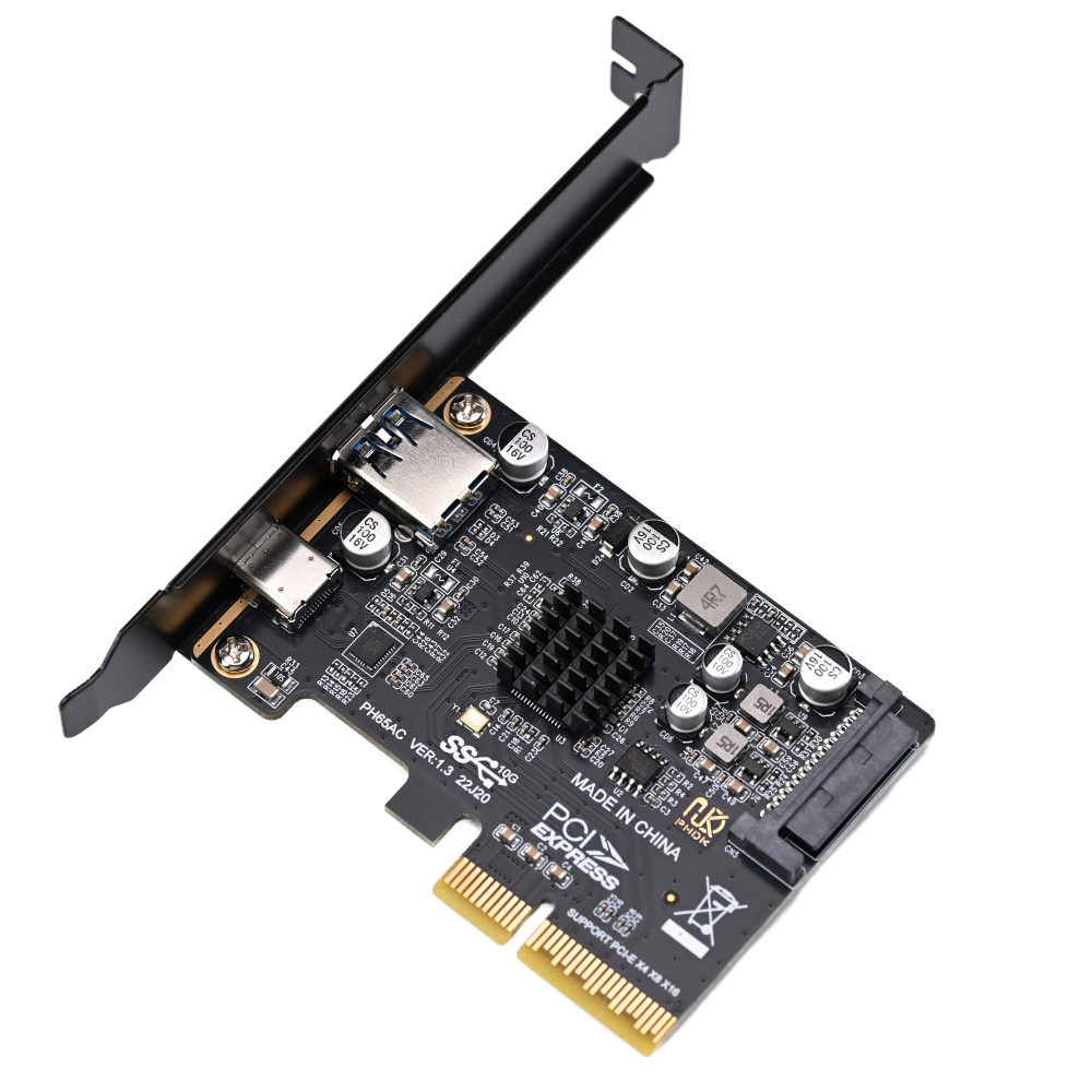 光連科技🪷 USB 3.2 10G 20G 擴充卡 USB Type-C A 雙孔 USB-C Gen 2x2 3.1-細節圖2