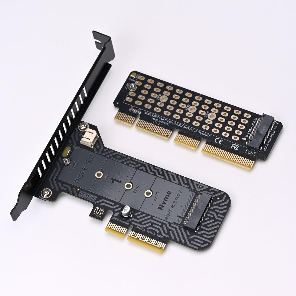 光連科技🪷 PCIe 轉 M.2 SSD 轉接卡 支援 PCIe 5.0 x4 4.0 x1 NVMe M key B-細節圖2