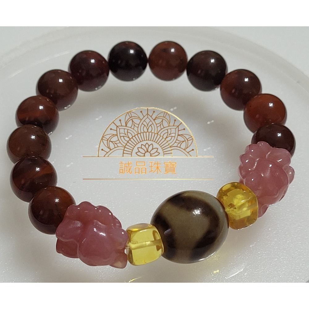 【母親節禮物首選已過爐現貨】台灣至純天珠 隱形財神天珠手鍊 五行水晶硨磲手鍊 轉運手鍊 天珠項鍊 夏日百搭手鍊-規格圖8