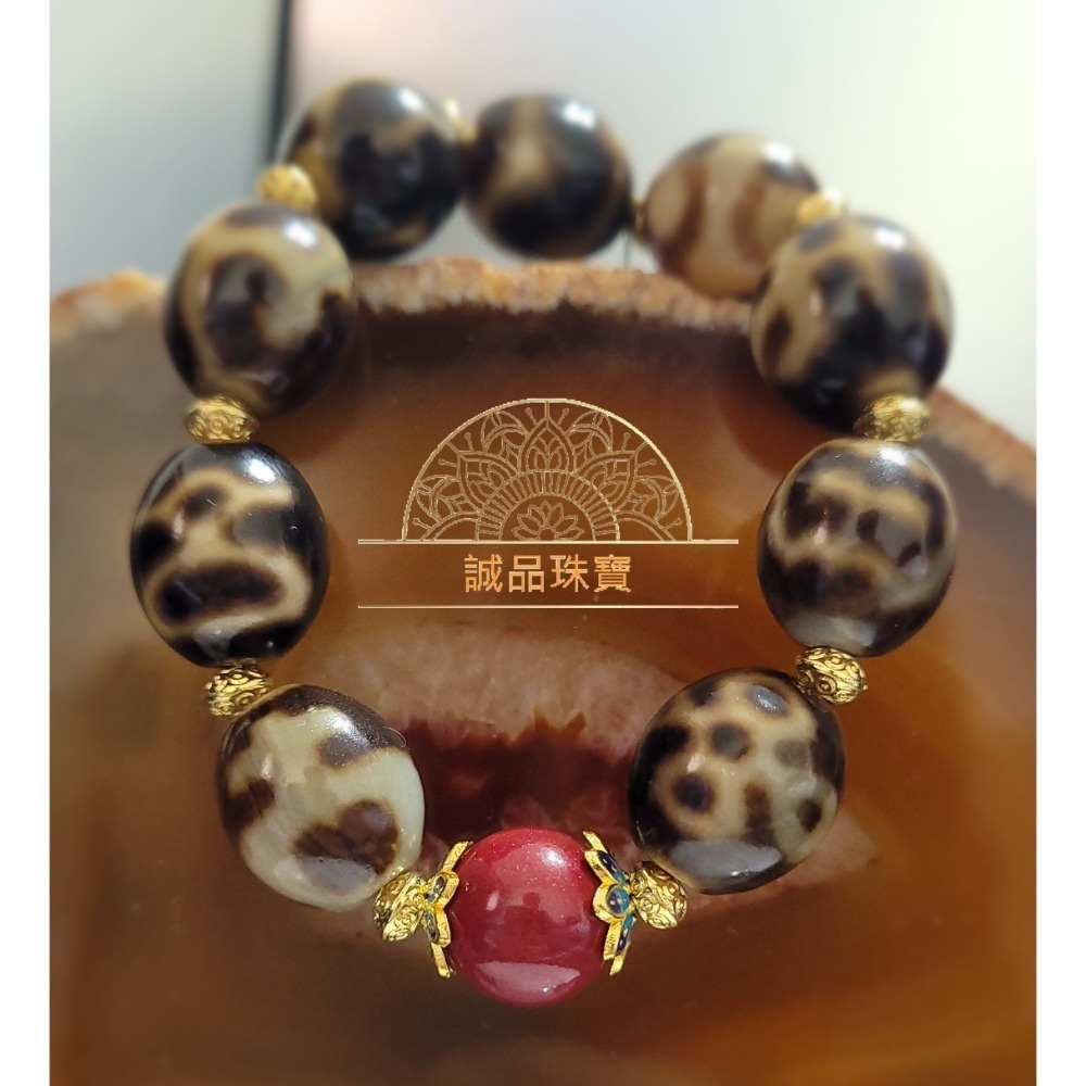 多寶天珠加頂紫金砂12咪手圍13-14