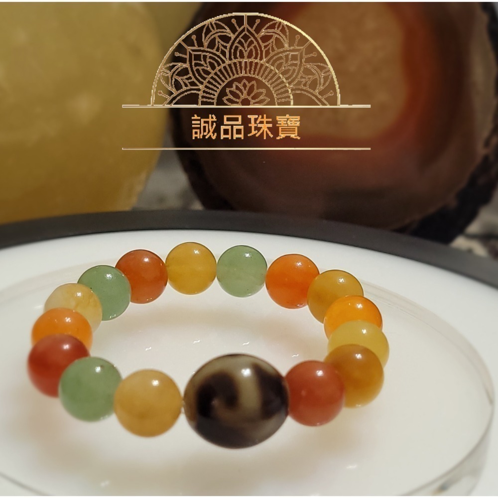 【母親節禮物首選已過爐現貨】台灣至純天珠 隱形財神天珠手鍊 五行水晶硨磲手鍊 轉運手鍊 天珠項鍊 夏日百搭手鍊-規格圖8