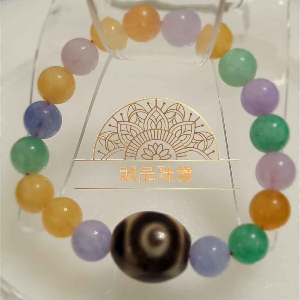 【母親節禮物首選已過爐現貨】台灣至純天珠 隱形財神天珠手鍊 五行水晶硨磲手鍊 轉運手鍊 天珠項鍊 夏日百搭手鍊-規格圖8