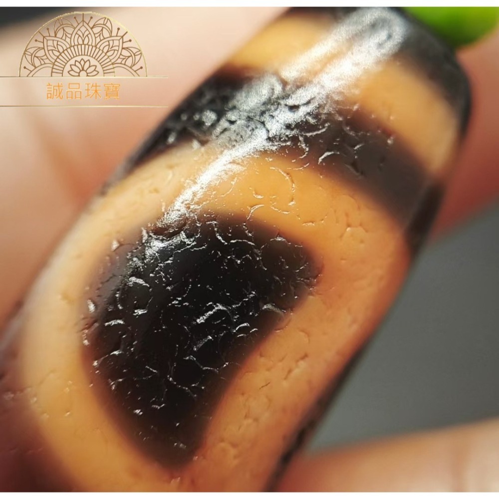 【已過爐】台灣工藝至純天珠 風化紋馬蹄紋包漿油潤 小盧手工紅肉日月天珠 天珠項鍊 現貨速發-細節圖6